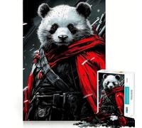 Puzzle da 1000 pezzi con panda guerriero, ideale per ragazzi, per migliorare la memoria, rilassante e divertente, con un design elegante (50x75cm)