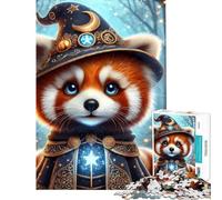 Puzzle da 1000 pezzi con panda rosso e mago Attività divertenti da fare in casa ma anche un gioco impossibile e divertente per ragazzi dai 14 anni in su (50x75cm)