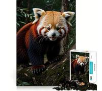 Puzzle da 1000 pezzi con panda rosso, ideale per ragazzi, per migliorare la memoria, alleviare la tensione e creare un'opera d'arte raffinata (38x52cm)