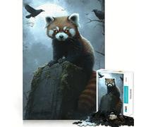 Puzzle da 1000 pezzi con panda rosso, ideale per ragazzi, stimola la memoria, crea un'atmosfera rilassante e confortevole, perfetto come regalo festivo (38x52cm)