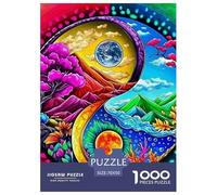 Puzzle da 1000 pezzi con pappagalli leopardo della giungla, antistress, ideale per chi soffre di ansia, perfetto per la casa e per l'allenamento cognitivo. Dimensioni: 75x50 cm.