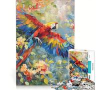 Puzzle da 1000 pezzi con pappagallo ara in volo gioco rompicapo difficile e stimolante regalo di compleanno regalo 50x75cm