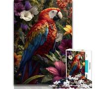 Puzzle da 1000 pezzi con pappagallo nella giungla puzzle da 1000 pezzi per adulti e adolescenti allena il cervello e le mani regali per amici e familiari (26x38cm)