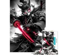 Puzzle da 1000 pezzi con pappagallo samurai e maschera da gufo Attività divertenti da fare a casa sfida impegnativa giocattolo antistress per ragazzi dai 14 anni in su (38x26cm)
