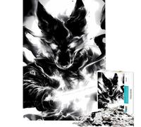 Puzzle da 1000 pezzi con pastore tedesco guerriero e spada gioco interattivo educativo con animali regalo perfetto per il Secret Santa (dimensioni 38x52cm)