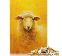Puzzle da 1000 pezzi con pecorelle in vello d'oro per adulti e adolescenti, puzzle di carta, regali per la vigilia di Natale, 1000 pezzi (75x50 cm)