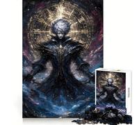 Puzzle da 1000 pezzi con personaggi anime e orologio sullo sfondo, ideale per adulti Un gioco di concentrazione, antistress, divertente e creativo Regalo perfetto (50x75cm)