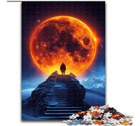 Puzzle da 1000 pezzi con pianeta alieno psichedelico in legno, gioco rompicapo, gioco interattivo per famiglie, adatto a tutte le età(50x75cm)