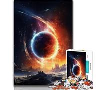 Puzzle da 1000 pezzi con pianeta alieno psichedelico, puzzle da 1000 pezzi per adolescenti, dai 14 anni in su, gioco impossibile, adulti e adolescenti, 75x50cm