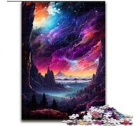 Puzzle da 1000 pezzi con pianeta colorato nello spazio, in legno, perfetto regalo di Natale e Capodanno, regalo per le feste, 50x75cm, gioco rompicapo per adolescenti, perfetto regalo per le feste