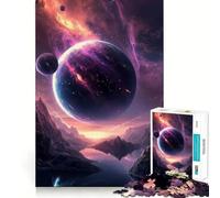 Puzzle da 1000 pezzi con pianeti dello spazio esterno per ragazzi, gioco di logica e abilità, morbido, rilassante, taglio preciso, regalo prezioso (50x75cm)