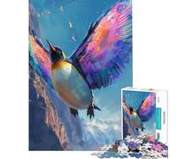 Puzzle da 1000 pezzi con pinguino volante e ali Un gioco avvincente per coltivare la pazienza ideale per divertirsi in famiglia e come regalo di compleanno (dimensioni 38x52cm)