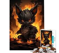 Puzzle da 1000 pezzi con pipistrello di fuoco Gioco avvincente per coltivare la pazienza rilassante che stimola l'analisi e la logica Un'opera d'arte da regalare (dimensioni 38x52cm)