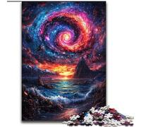 Puzzle da 1000 pezzi con pittura a olio a spirale per adolescenti, per ammazzare il tempo durante le vacanze Ogni pezzo è unico Gioco divertente e stimolante per tutta la famiglia, 26x38cm