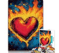 Puzzle da 1000 pezzi con pittura a olio d'amore per adulti e adolescenti, giocattoli, giochi educativi antistress adatti per la decorazione della scrivania (38x26cm)