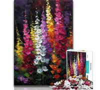 Puzzle da 1000 pezzi con pittura a olio di digitali per adolescenti 1000 pezzi decorazione da parete regali unici per compleanno e Natale adatti per bambini di età compresa tra 14 e 18 anni (50x75cm)