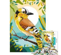 Puzzle da 1000 pezzi con piumaggio vibrante girasole uccello giallo e ghiandaia Giochi educativi stimolanti giocattoli regali per donne uomini e attività per la famiglia (dimensioni 75x50cm)