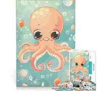 Puzzle da 1000 pezzi con polpo e scena oceanica gioco rompicapo difficile e stimolante regalo di compleanno regalo 38x26cm