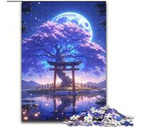 Puzzle da 1000 pezzi con Porta Torii e Albero della Vita, gioco creativo per famiglie e decorazioni per la casa, regalo di Natale perfetto per adolescenti (dimensioni: 26x38cm)