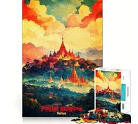 Puzzle da 1000 pezzi con poster artistico del Regno Pagano per adolescenti, gioco di abilità mentale, design rilassante e divertente, (38x26cm)