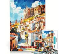 Puzzle da 1000 pezzi con poster artistico della Cappadocia,taglio preciso,divertente sfida mentale,gioco per il tempo libero,compleanno,arte,gioco (50x75cm)