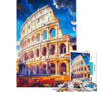 Puzzle da 1000 pezzi con poster artistico di Roma puzzle per ragazzi corsa a tempo ideale per compleanni e Natale 50x75cm