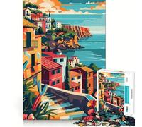 Puzzle da 1000 pezzi con poster della Sicilia per adolescenti, ideale per migliorare la memoria e il tempo libero, con soggetto Babbo Natale 38x26cm