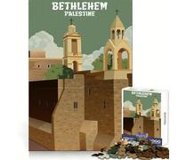 Puzzle da 1000 pezzi con poster di Betlemme, Palestina, ideale per adolescenti, per migliorare la concentrazione, un passatempo rilassante e un'ottima idea regalo (50x75cm)