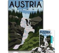 Puzzle da 1000 pezzi con poster di viaggi nel mondo per adolescenti, difficile da completare ma divertente e umoristico, regalo di compleanno, regali, arte murale 50x75cm