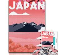 Puzzle da 1000 pezzi con poster di viaggi nel mondo per adulti, difficili da completare ma divertenti e divertenti, decorazioni e regali unici per la casa, 38x26cm