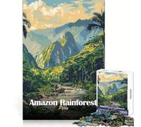 Puzzle da 1000 pezzi con poster di viaggio della foresta pluviale amazzonica del Perù per adolescenti ideale per la chiarezza mentale il divertimento e la tranquillità Perfetto come regalo stagionale