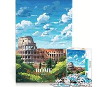 Puzzle da 1000 pezzi con poster di viaggio di Roma, gioco rompicapo, sfida impegnativa, ideale come regalo per tutta la famiglia 50x75cm