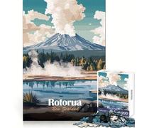 Puzzle da 1000 pezzi con poster di viaggio di Rotorua,Nuova Zelanda,per adolescenti,ideale per stimolare la creatività,il tempo libero e la fuga dalla realtà,con incastro perfetto per le vacanze