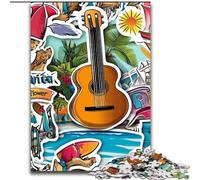 Puzzle da 1000 pezzi con poster di viaggio nel mondo, puzzle in cartone, rompicapo impegnativo per adolescenti, divertimento per serate di giochi in famiglia, dimensioni 38x26CM