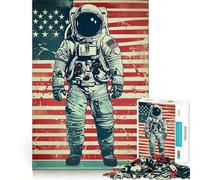 Puzzle da 1000 pezzi con poster spaziale retrò per adulti e ragazzi, gioco di logica e creatività, ideale per la casa e per divertirsi con un classico regalo di qualità (50x75cm)