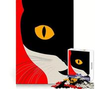 Puzzle da 1000 pezzi con primo piano dell'occhio di gatto per adolescenti, ideale per ricordare, rilassarsi e godersi il tempo libero, con incastri a pressione Regalo perfetto (38x26cm)