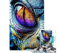 Puzzle da 1000 pezzi con primo piano di un occhio alieno ideale per adolescenti perfetto per passare il tempo durante le vacanze un'attività stimolante e antistress 38x52cm