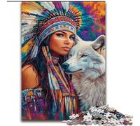 Puzzle da 1000 pezzi con principessa indiana per adolescenti, modelli da assemblare, attività divertenti da fare a casa, regalo di compleanno, regali da viaggio (26x38cm)
