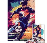 Puzzle da 1000 pezzi con protagonista un calciatore Gioco avvincente per coltivare la pazienza divertente e perfetto come regalo di compleanno (dimensioni 38x26cm)