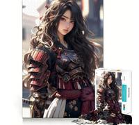 Puzzle da 1000 pezzi con protagonista una guerriera samurai, ideale per adulti, che stimola la memoria, allevia l'ansia e ha bordi precisi Sorpresa natalizia (38x26cm)