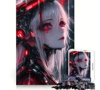 Puzzle da 1000 pezzi con protagonista una ragazza anime bianca e rossa ideale per adolescenti Un'attività che stimola la memoria e favorisce il relax Bordi nitidi Un regalo di Natale accogliente