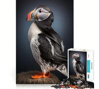 Puzzle da 1000 pezzi con pulcinella di mare atlantica,gioco di assemblaggio,stimolante per la mente,rilassante,regalo di compleanno (38x52cm)