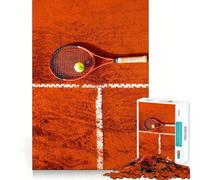 Puzzle da 1000 pezzi con racchetta e palla da tennis per ragazzi, gioco stimolante per il pensiero creativo, semplice e divertente, taglio preciso, Babbo Natale, scegli il tuo desiderio 38x26cm