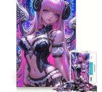 Puzzle da 1000 pezzi con ragazza angelo demone e personaggio anime,ideale per stimolare la logica e il pensiero creativo Gioco di taglio professionale,perfetto per momenti di relax e per esercitare
