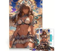 Puzzle da 1000 pezzi con ragazza anime angelica,gioco di sfida mentale,taglio di alta precisione,divertente sfida per il tempo di attesa (38x26cm)