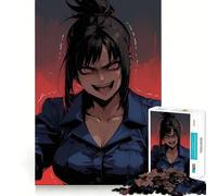 Puzzle da 1000 pezzi con ragazza anime arrabbiata,divertente per allenare la mente,con incastri precisi e senza spazi vuoti,ideale per creare un legame con i propri cari (50x75cm)