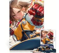 Puzzle da 1000 pezzi con ragazza anime con pugno di fuoco per adolescenti, ideale per stimolare la memoria e il tempo libero, con incastri precisi, perfetto come regalo stagionale (38x26cm)