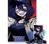 Puzzle da 1000 pezzi con ragazza anime con zanne,ideale per adolescenti Gioco divertente e coinvolgente,incastro perfetto senza spazi vuoti,perfetto per una serata in famiglia (38x52cm)