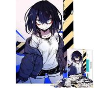 Puzzle da 1000 pezzi con ragazza anime dagli occhi azzurri Gioco avvincente per coltivare la pazienza rilassante stimolante per l'analisi e la logica Un'opera d'arte da regalare (dimensioni 50x75cm)