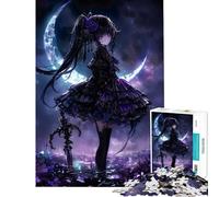 Puzzle da 1000 pezzi con ragazza anime dark attività divertenti da fare a casa gioco educativo di velocità manuale per ragazzi dai 14 anni in su (50x75cm)